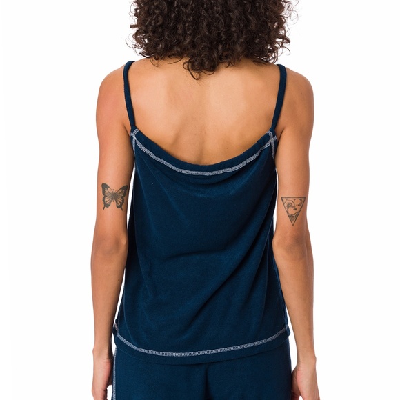 Suvi NYC women's 2-piece short and tank top pajama set . Terry Cotton - Picture 8 of 12